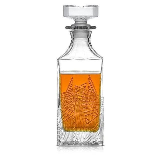 Whisky Decanter Gatsby Art Déco 27 oz. Tappo completamente ermetico ● Senza...