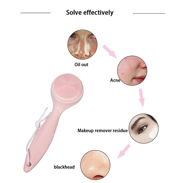 Cepillo de limpieza facial de silicona suave para depurador facial exfoliante facial ~~