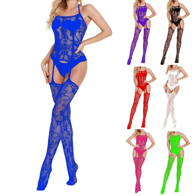 BODY STOCKING WITH Sleeves Stretch Mesh Net Belly Dance Prom Or