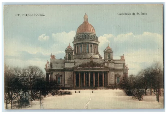 c1910 Cathedrale De St. Isaac St. Petersbourg Russia Unposted Postcard