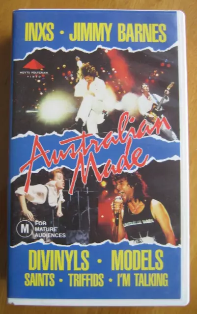 Australian Made - Live Inxs/Barnes/Divinyls/Saints-1988 Music Vhs Tape-Like New