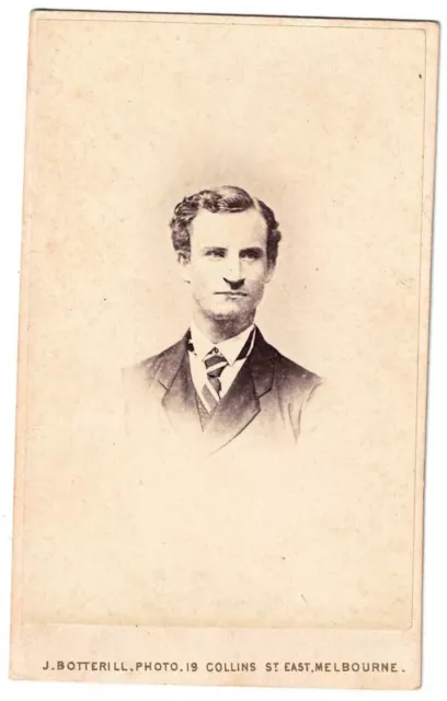 AUSTRALIA CDV PHOTO MELBOURNE SOLICITOR HARRY JENNINGS, by BOTTERILL 1870