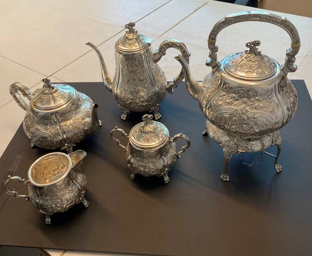 Carl Poul Petersen Canadian Sterling Silver 6 piece tea coffee set one of kind