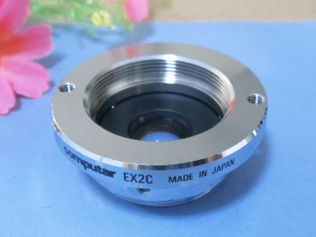 Pre-owned Computar EX2C 2X Focal Length Extender Lens for C-Mount Camera