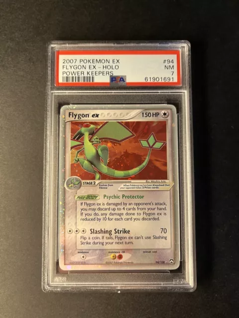 Pokemon 2007 Ex Power Keepers Flygon Ex 94 PSA 7