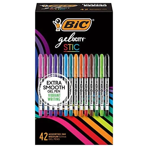Gel-ocity Gel Stic Assorted Colors Gel Pen Set (RGSM42-AST), Medium Point