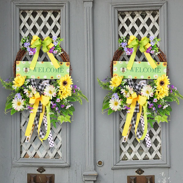 Panneau De Porte En Bois Arc-en-ciel Personnalisé En Bois Pour Chambre