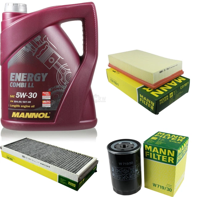 LIQUI MOLY 6L 5W-30 olio motore+Pacchetto filtro MANN-FILTER