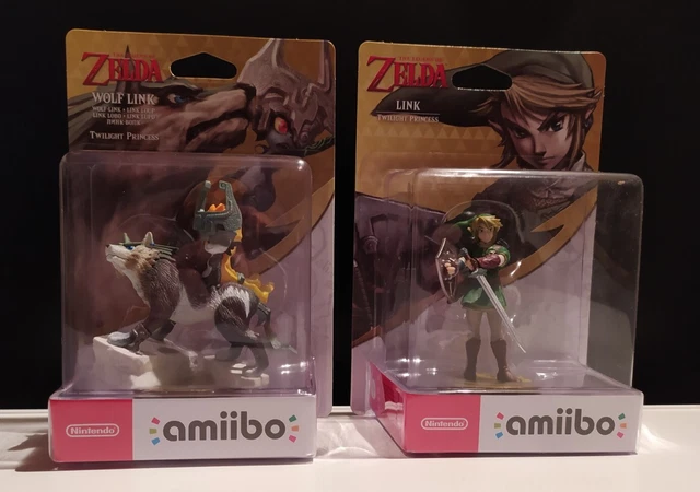 Lot Amiibo Link Twilight Princess + Wolf Loup Neuf Zelda Switch Nintendo 5