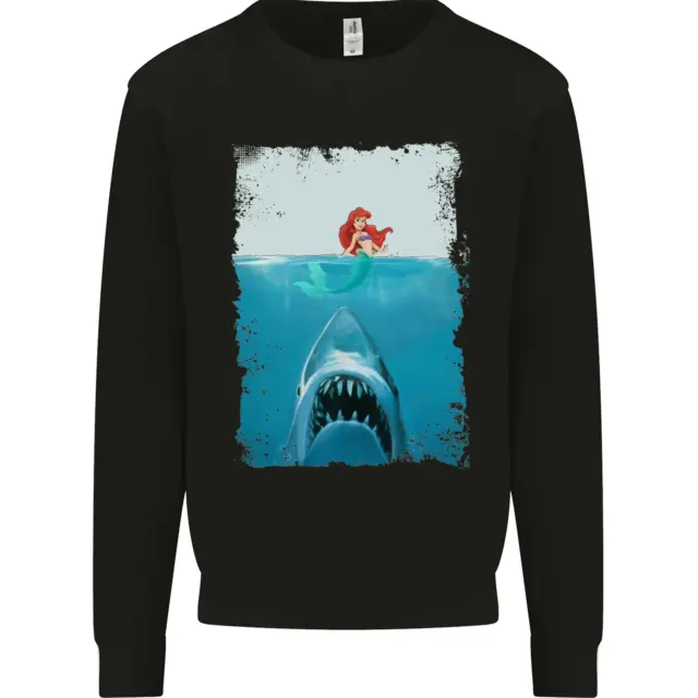 Felpa maglione da uomo Funny Shark Parody Scuba Diving