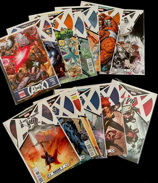 AVENGERS VS X-MEN #0-12 VARIANTS (Spider-Man) (Iron Man) (Wolverine) VF/NM