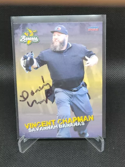 Vincent Chapman Signed Savannah Bananas Team Set card 2023 autographed auto B