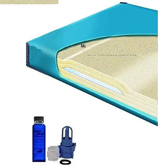 California King 90% Waveless Waterbed Mattress with Lumbar Support