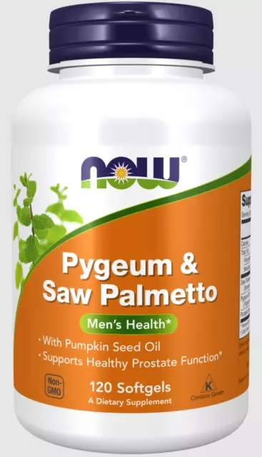 NOW Foods Pygeum & Saw Palmetto Sägepalme 120 Weichkapseln