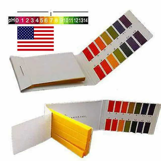 160 Water Litmus Paper Test Strips Alkaline Acid pH Indicator Testing Kit - US