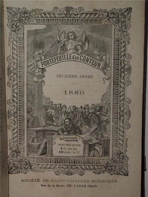Portefeuille D’un Conteur 1881 Rivista Cattolica Fiabe Leggende Incisioni