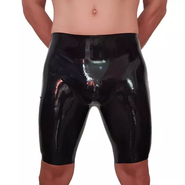 Brand New Latex Rubber Shorts Short Pants Trousers Black (one size)