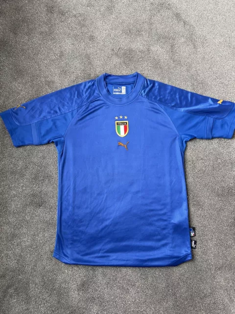 Italy 2004 Home Football Shirt Puma Size 34-36