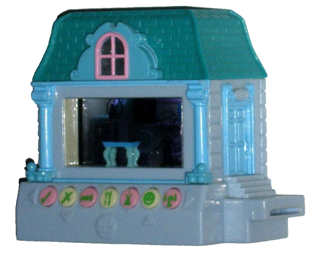 Electronic girl in house toy shop
