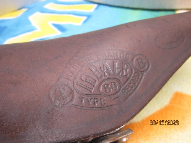 Selle IDEALE 2002 Cuir Pour Vélo De Course - Vintage Années 70/80 - France