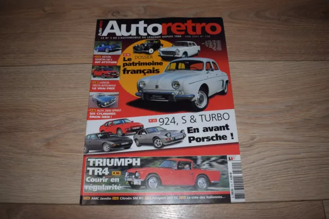 Magazine Auto Retro N° 310 - Juin 2007 - Triumph TR4, Aston Martin DB5, Lancia