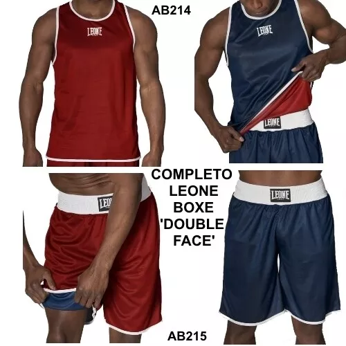 Completo Leone Boxe 'Double Face' Ab214+Ab215 Abbigliamento Tecnico Boxe