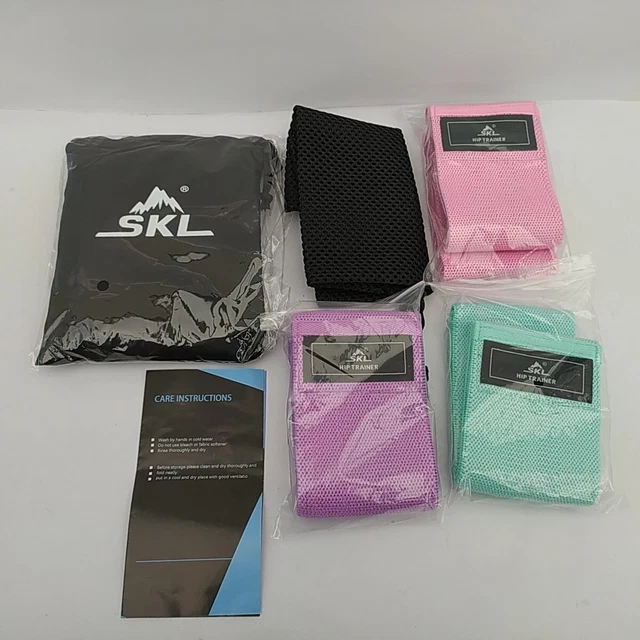 SKL RESISTANCE BANDS x 4 Hip Trainer x 3 With Bag Instructions 13.29 PicClick UK