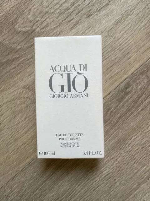 Profumo Uomo Giorgio Armani Acqua Di Gio da 100ml Eau de Toilette NUOVO