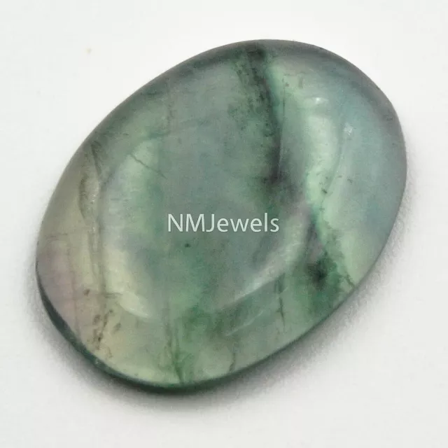 Cts 12.90 Natural Multi Fluorite Cabochon Oval Cab Cab Loose Gemstones