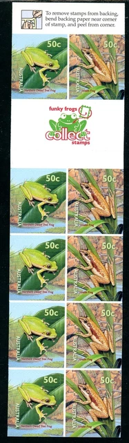 Australia Scott #1792a SA BOOKLET of 10 Small Pond FAUNA CV$17+ 378271