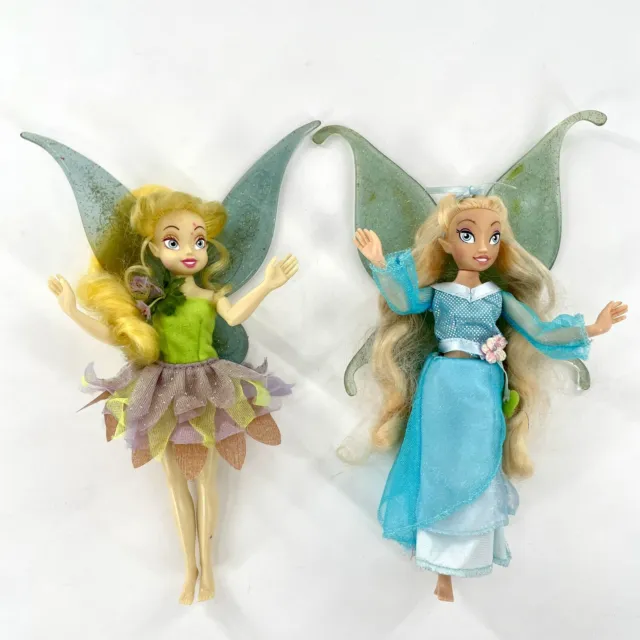 Disney Fairies Doll Lot 2 Tinker Bell Rani Friend Discontinued 10”