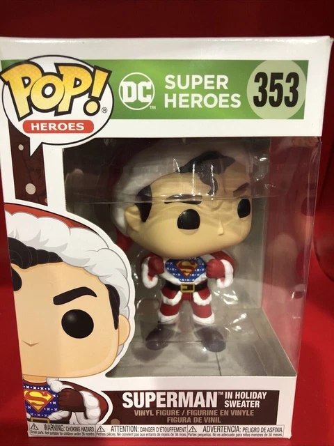 Funko Pop DC Super Heroes Superman In Holiday Sweater #353