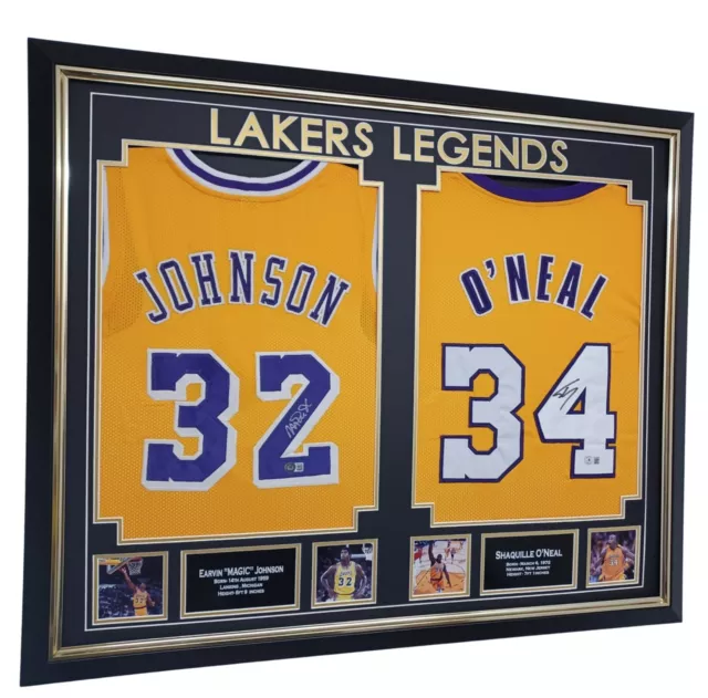 Lakers Shaquille O'Neal Signed 12 Replica Larry O'Brien Trophy BAS #T21652