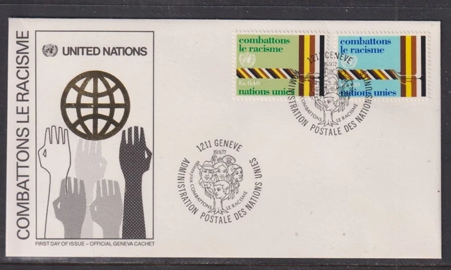 UNITED NATIONS 1977 Combat Racism First Day Cover EUR 1,10 - PicClick FR