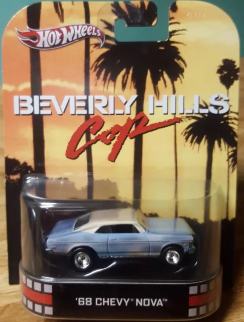 Hot Wheels Retro Entertainment Beverly Hills Cop '68 Chevy Nova 1:64 Real Riders