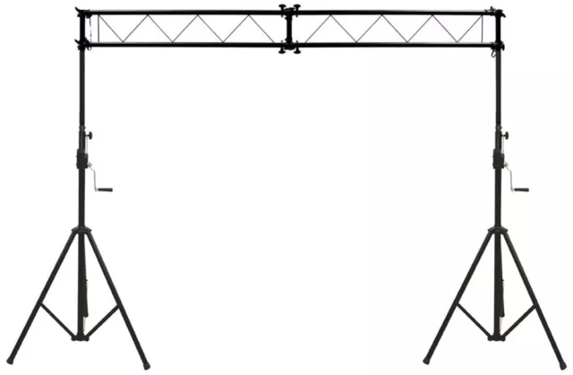 Pro Audio DJ Light Lighting Portable Truss Trussing W/ 10 Foot Crank Stands New