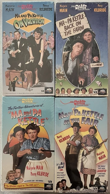 (未使用･未開封品)Ma & Pa Kettle on Vacation [VHS] MA & PA Kettle VHS Lot NEW SEALED On Vacation + Back On The