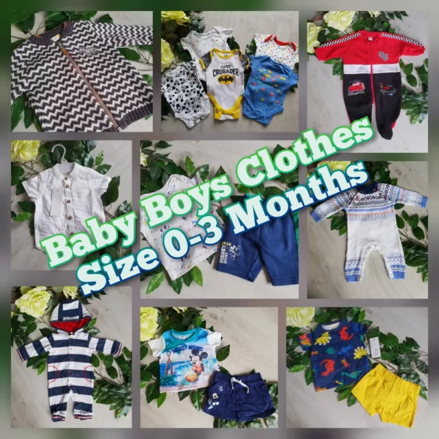 PART #2 Baby Boys Build Make Your Own Bundle Job Lot Size 0-3 Months Outfit Set