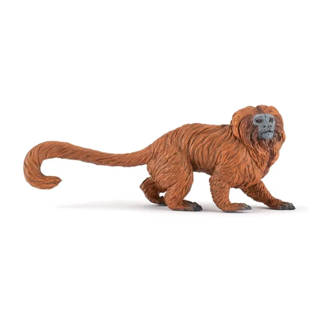 PAPO Wild Animal Kingdom Golden Lion Tamarin Toy Figure, Orange (50227)