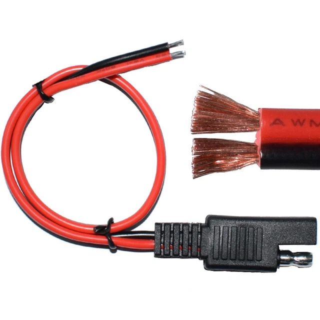 1pcs 18AWG 30CM SAE Power Disconnect Plug for Car Solar Panel Battery Chargers