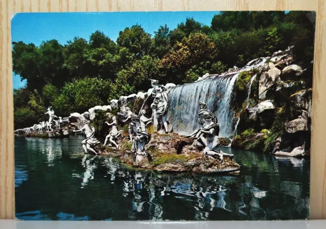 Cartolina Caserta Reggia Parco Reale Fontana Bagno di Diana anni 60 viaggiata