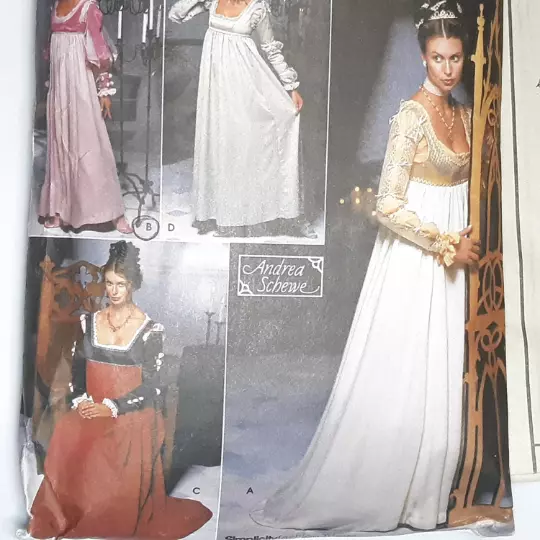 9531 Simplicity Renaissance Misses Costume Size HH 6,8,10,12 Sewing Pattern 2