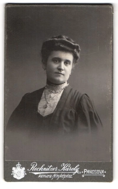 Photography Calculator Karoly, Pancsova, Bourgeois Lady in Necklace Dress