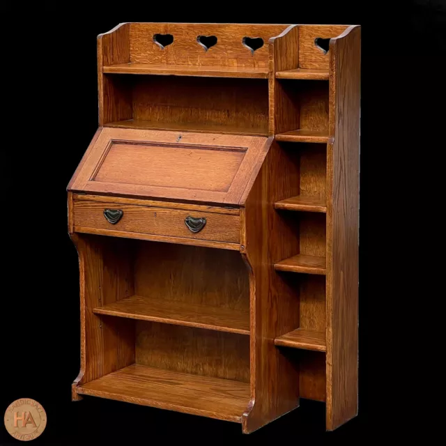 Liberty & Co Arts & Crafts Cotswold School English Oak ‘Chaucer’ Bureau