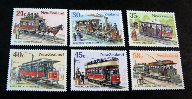 New Zealand Stamp Scott# 818-823 Early Transportation 1985 MNH L558