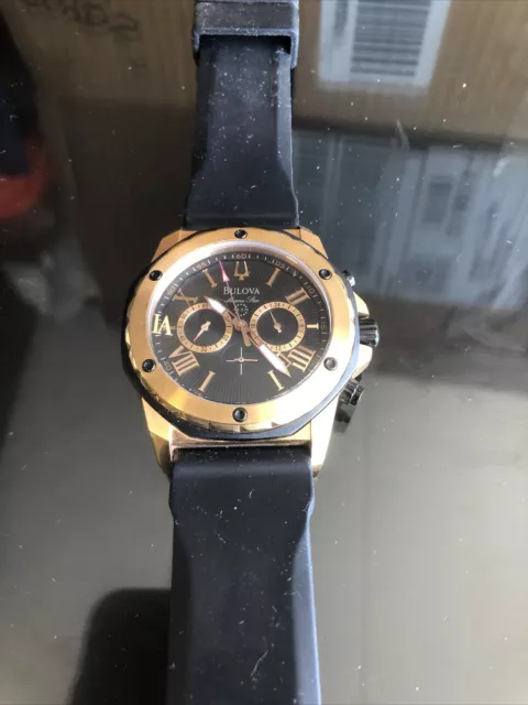 BULOVA MARINE STAR Chronograph C9671396 Men s Quartz Wrist Watch Read 114.95 PicClick UK