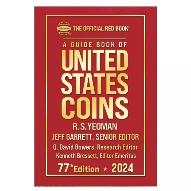 2024 RED BOOK Price Guide, Spiral & 2024 Blue Book, Handbook of U.S
