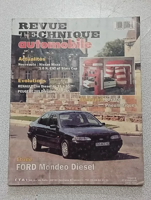 Rta Revue Technique Automobile Étude N573 Ford Mondeo Diesel Clio 205 1995 Micra