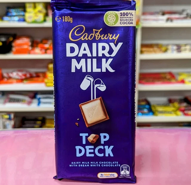 CADBURY DAIRY MILK Dream Top Deck Chocolate Bar 180g Australian £6.99
