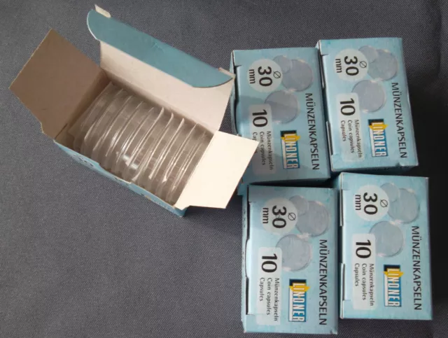 🇫🇷 Lot de 50 capsules pour monnaie diamètre intérieur 30 - LINDNER - 2